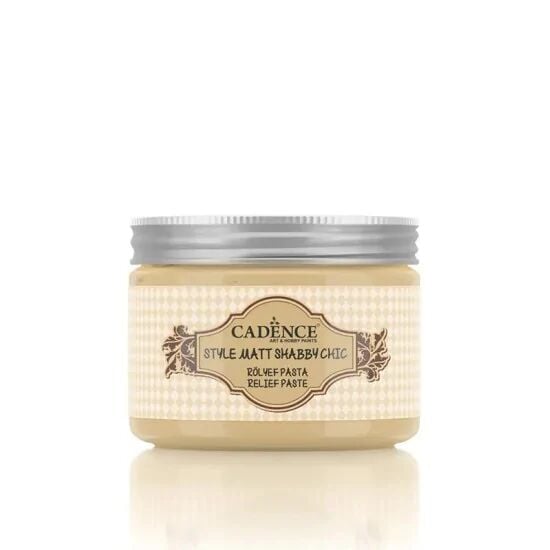 Cadence Shabby Chic Renkli Rölyef Pasta SR02 Açık Sarı 150ml