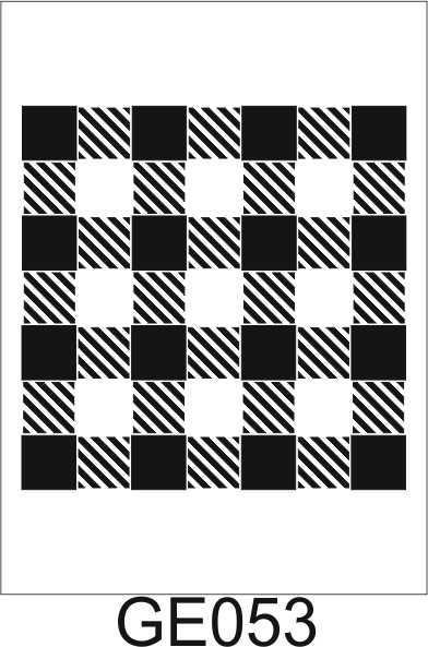 Geometrik Desenler Stencil Şablon (30x30) GE-053