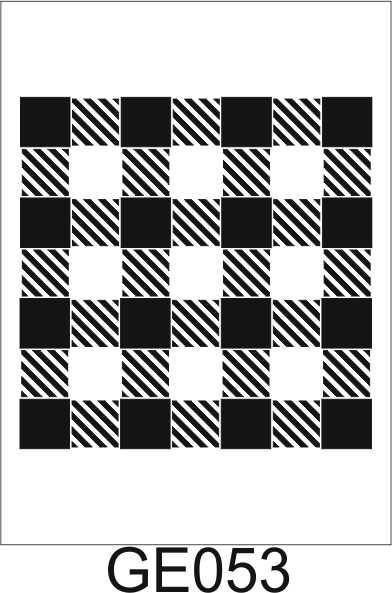 Geometrik Desenler Stencil Şablon (30x30) GE-053