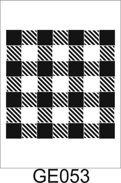 Geometrik Desenler Stencil Şablon (30x30) GE-053