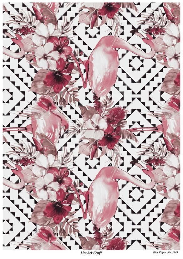 Lineart Pirinç Dekopaj Kağıdı Model - 1849