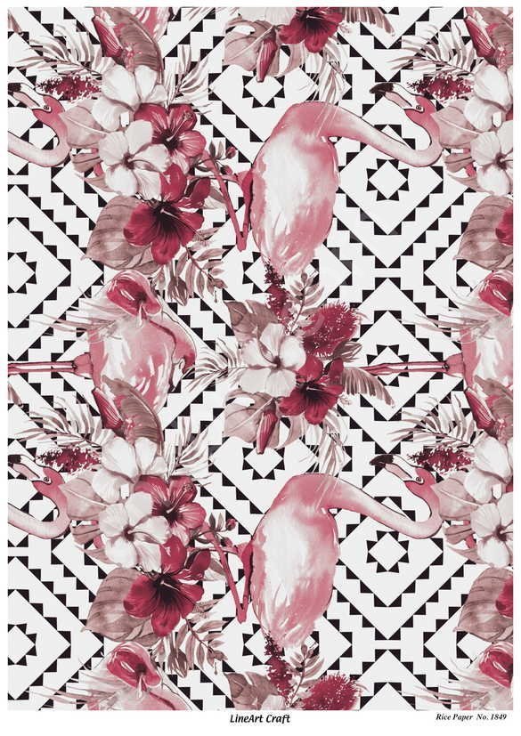 Lineart Pirinç Dekopaj Kağıdı Model - 1849