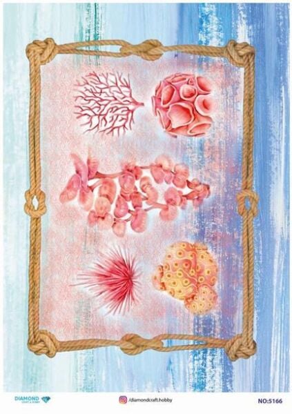 Diamond Pirinç Dekopaj Kağıdı - 5166