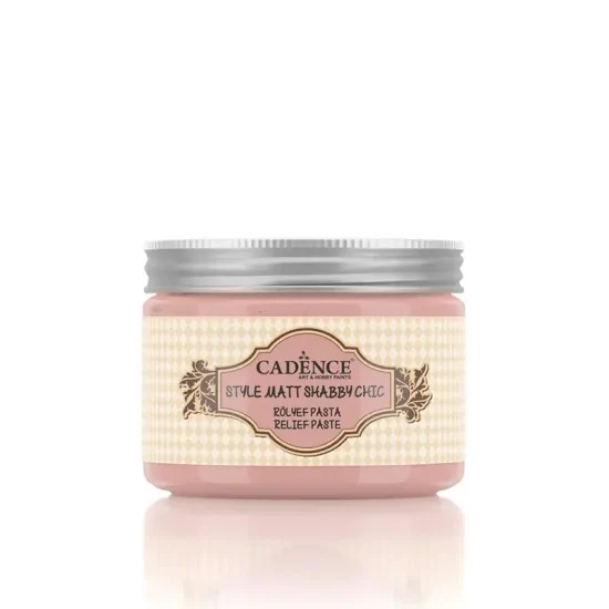 Cadence Shabby Chic Renkli Rölyef Pasta SR06 Açık Mercan 150ml