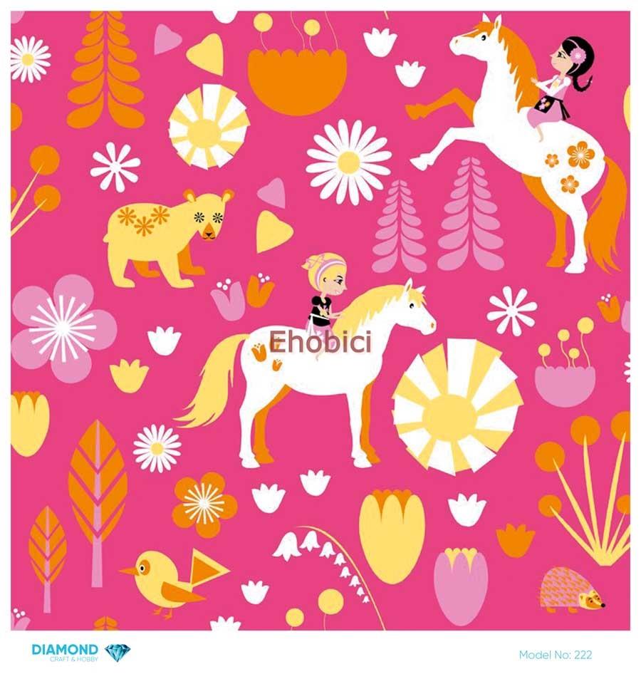 Diamond Pirinç Dekopaj Kağıdı - 222 - 30x30