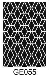 Geometrik Desenler Stencil Şablon (25x35) GE-055