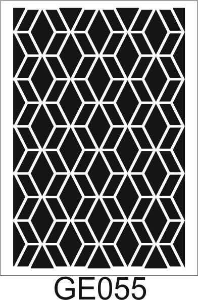Geometrik Desenler Stencil Şablon (25x35) GE-055