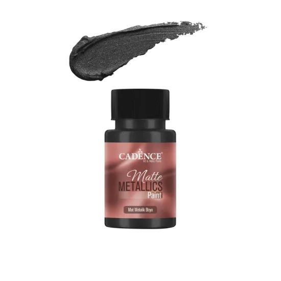 Cadence Mat Metalik Boya MMB36 Siyah 50ml