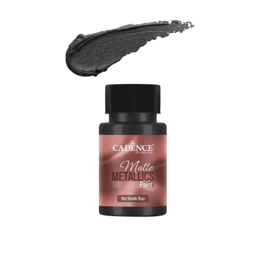 Cadence Mat Metalik Boya MMB36 Siyah 50ml