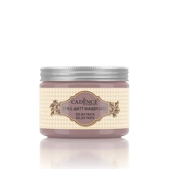 Cadence Shabby Chic Renkli Rölyef Pasta SR07 Küllü Gül 150ml
