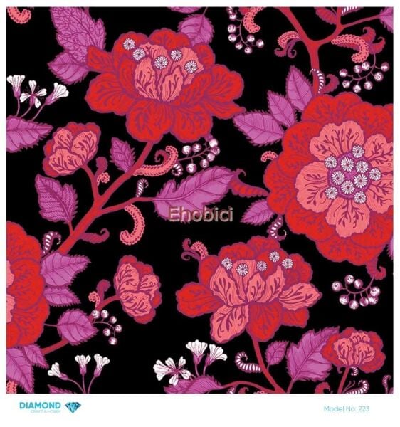 Diamond Pirinç Dekopaj Kağıdı - 223 - 30x30