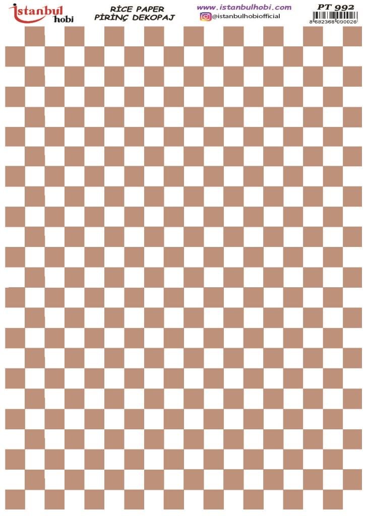 Pirinç Dekopaj Kağıdı 30x42cm PT-992