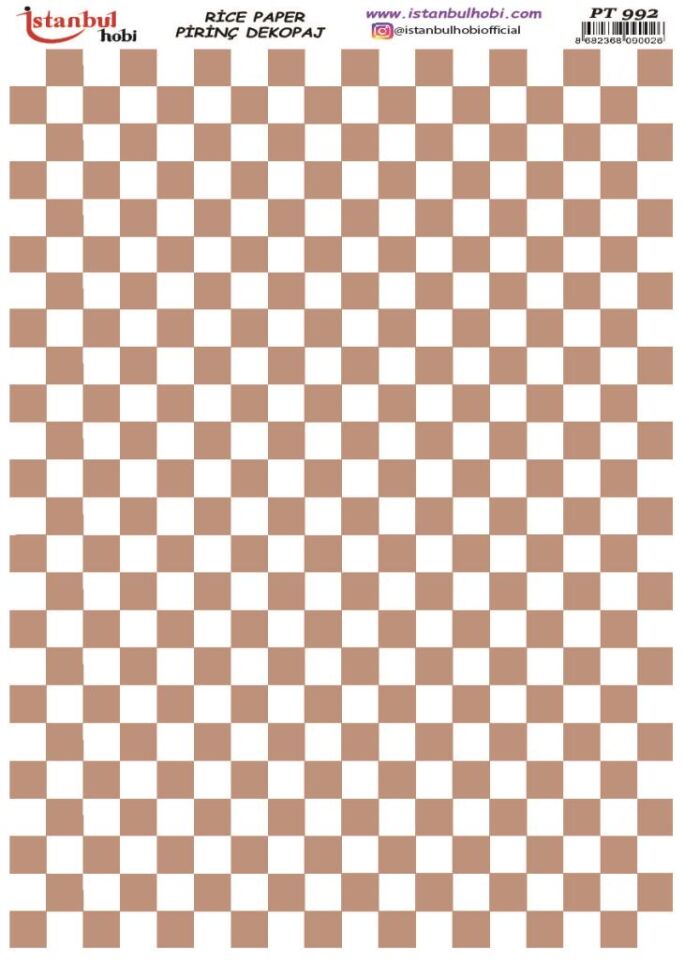 Pirinç Dekopaj Kağıdı 30x42cm PT-992
