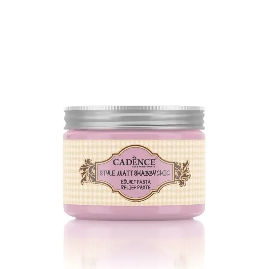 Cadence Shabby Chic Renkli Rölyef Pasta SR08 Bebek Pembe 150ml