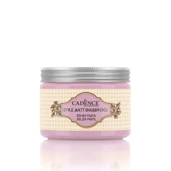 Cadence Shabby Chic Renkli Rölyef Pasta SR08 Bebek Pembe 150ml