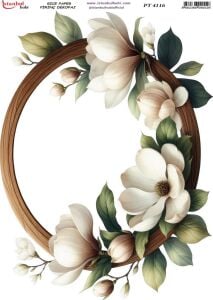 Pirinç Dekopaj Kağıdı 30x42cm PT-4116 Çiçek