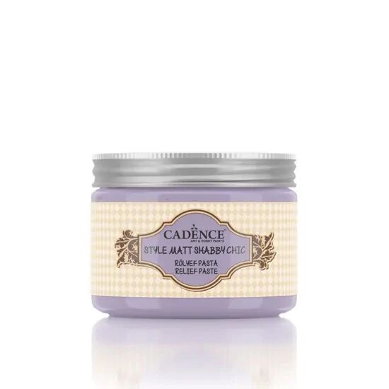 Cadence Shabby Chic Renkli Rölyef Pasta SR09 Lavanta 150ml