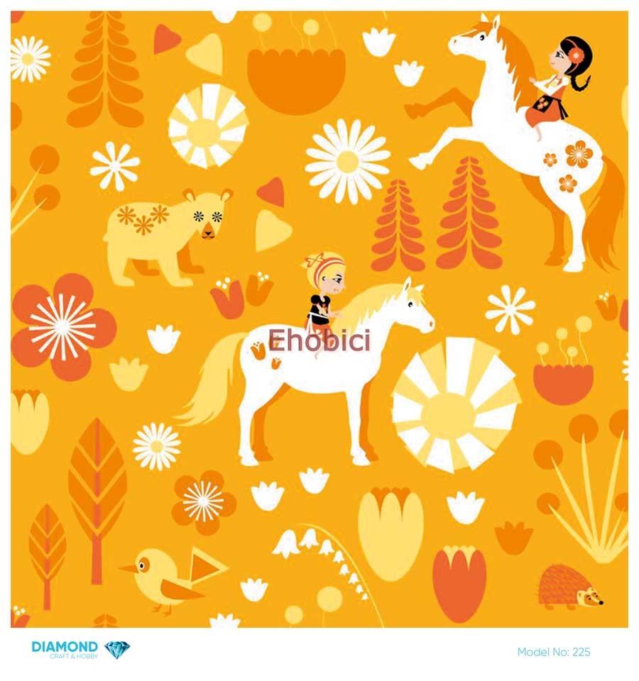 Diamond Pirinç Dekopaj Kağıdı - 225 - 30x30