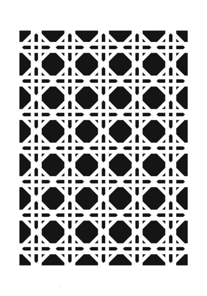 Geometrik Desenler Stencil Şablon (21x30) GE-057