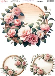 Pirinç Dekopaj Kağıdı 30x42cm PT-4120 Çiçek