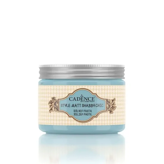 Cadence Shabby Chic Renkli Rölyef Pasta SR10 Bebek Mavi 150ml