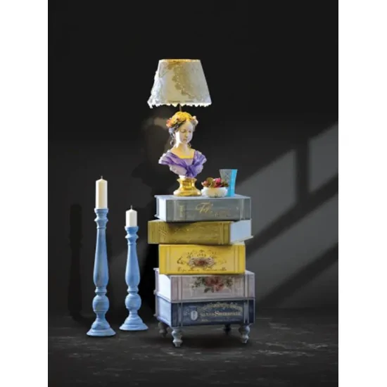 Cadence Shabby Chic Renkli Rölyef Pasta SR10 Bebek Mavi 150ml