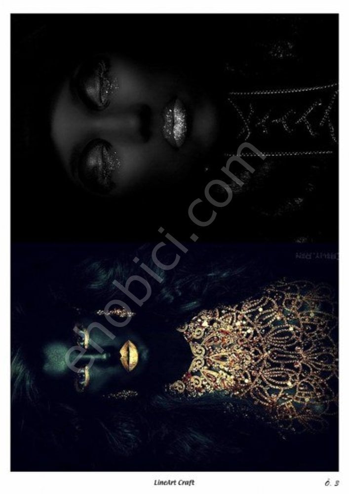 Özel Model-003 - Pirinç Dekopaj Lineart Craft