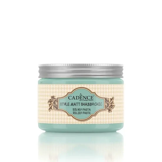 Cadence Shabby Chic Renkli Rölyef Pasta SR11 Açık Nane Yeşili 150ml
