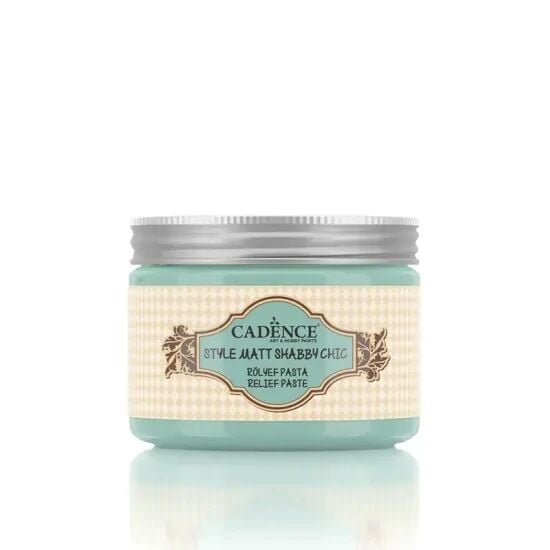 Cadence Shabby Chic Renkli Rölyef Pasta SR11 Açık Nane Yeşili 150ml