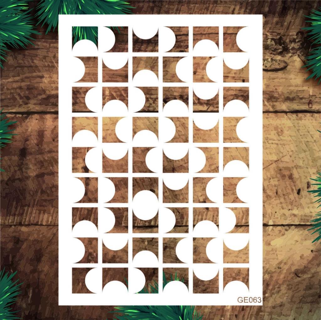 Geometrik Desenler Stencil Şablon (21x30) GE-063