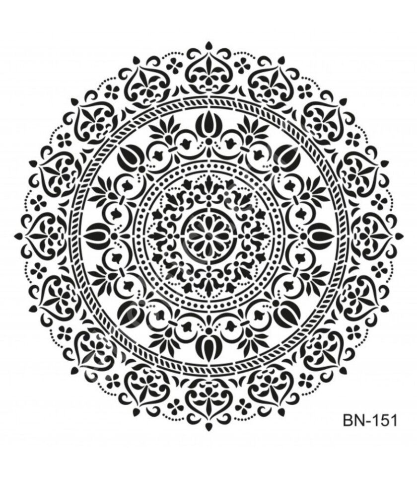 Cadence Damask Stencil 25x35 Özel 71