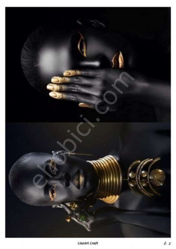 Özel Model-005 - Pirinç Dekopaj Lineart Craft