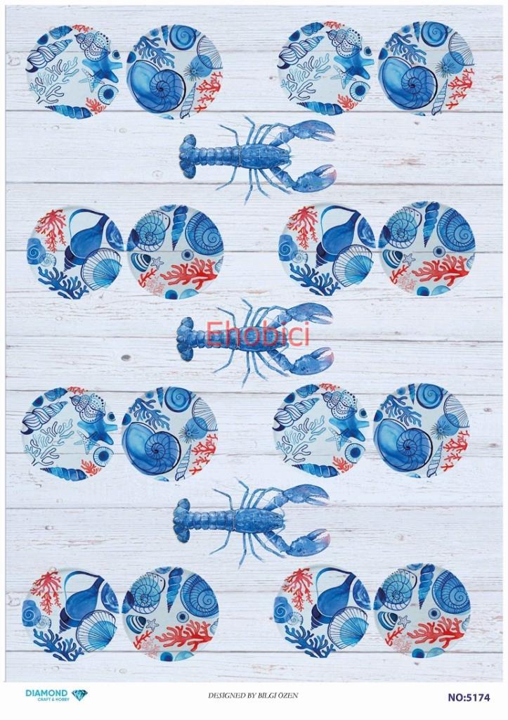 Diamond Pirinç Dekopaj Kağıdı - 5174