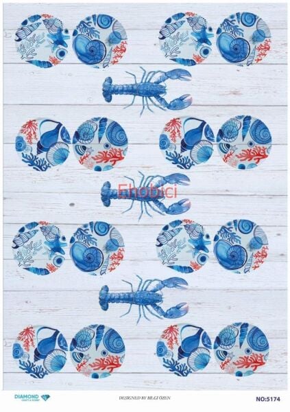 Diamond Pirinç Dekopaj Kağıdı - 5174