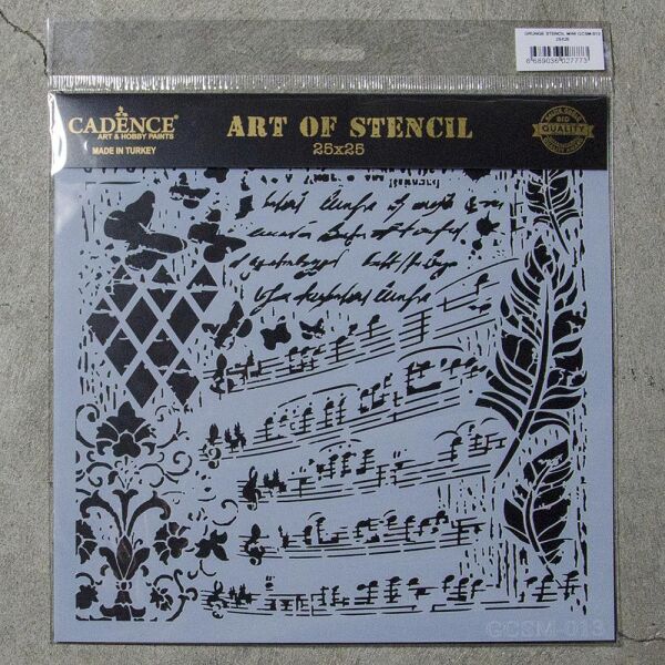 Cadence Grunge Stencil Midi (25x25) GCSM-013