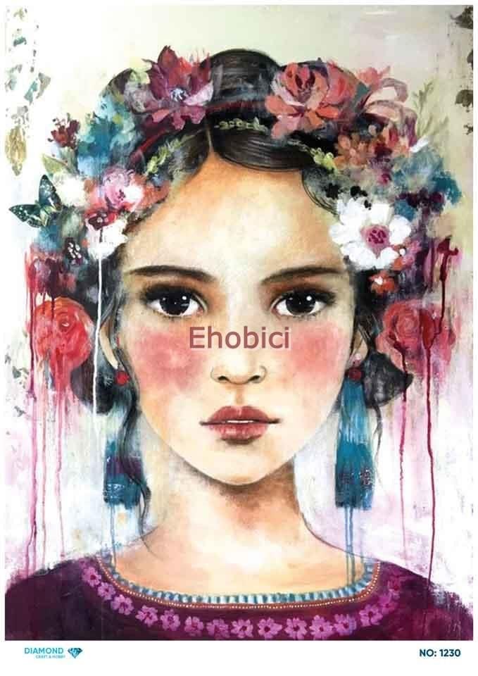 Diamond Pirinç Dekopaj Kağıdı - 1230