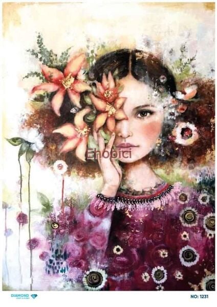 Diamond Pirinç Dekopaj Kağıdı - 1231