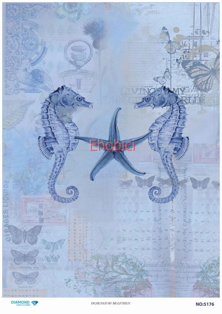 Diamond Pirinç Dekopaj Kağıdı - 5176