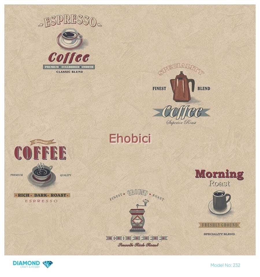 Diamond Pirinç Dekopaj Kağıdı - 232 - 30x30