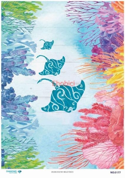 Diamond Pirinç Dekopaj Kağıdı - 5177