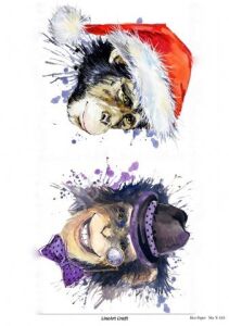 Lineart Yılbaşı Pirinç Dekopaj Kağıdı Model - Y152