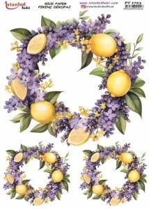 Pirinç Dekopaj Kağıdı 30x42cm PT-1723 Çiçek