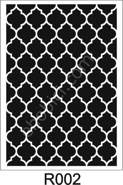 Ardışık Desen Stencil Şablon (25x35) R-002