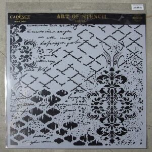 Cadence Grunge Duvar Stencil 45x45 - GCS-012