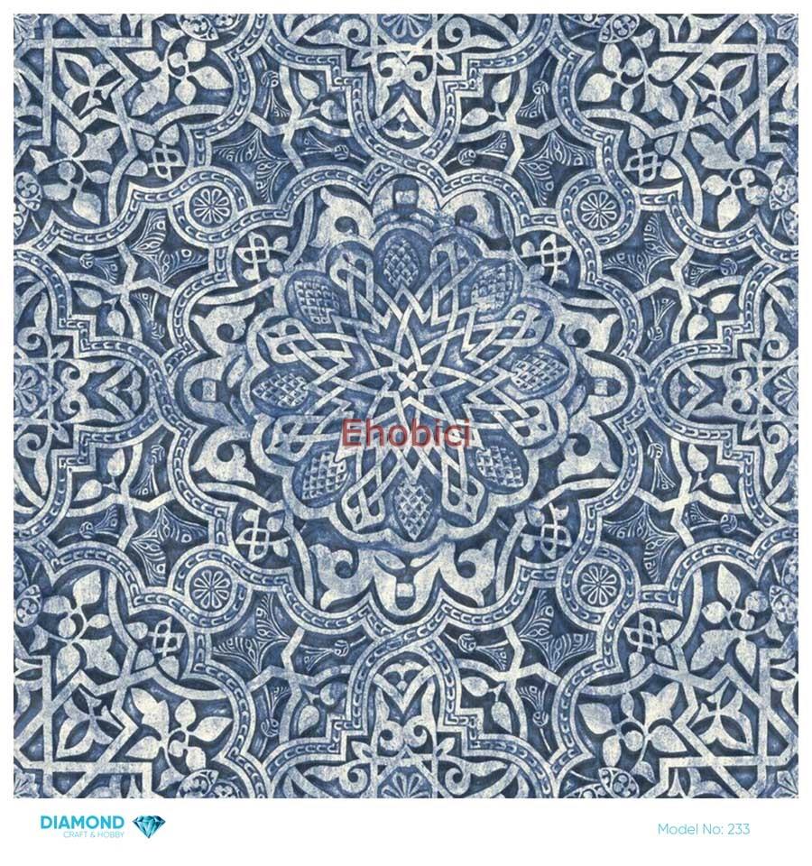 Diamond Pirinç Dekopaj Kağıdı - 233 - 30x30