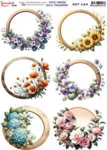 Koyu Zemin Sulu Transfer Kağıdı 25x35cm KST-184