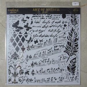 Cadence Grunge Duvar Stencil 45x45 - GCS-013