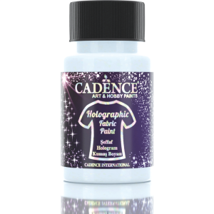 Cadence Şeffaf Hologram Simli Kumaş Boyası 50ml