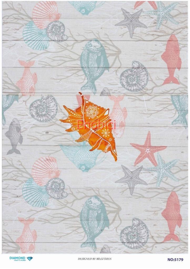 Diamond Pirinç Dekopaj Kağıdı - 5179