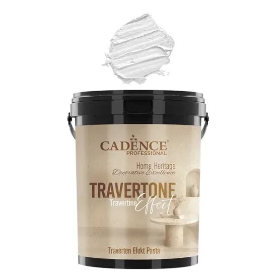 Cadence Traverten Efekt Pasta TRV-01 Beyaz 3KG